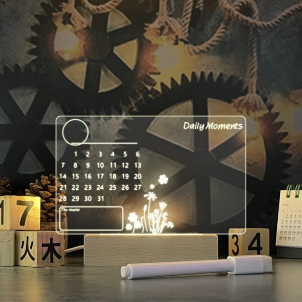 GlowBoard - Creative LED Night Light with USB Message Board - Image 2